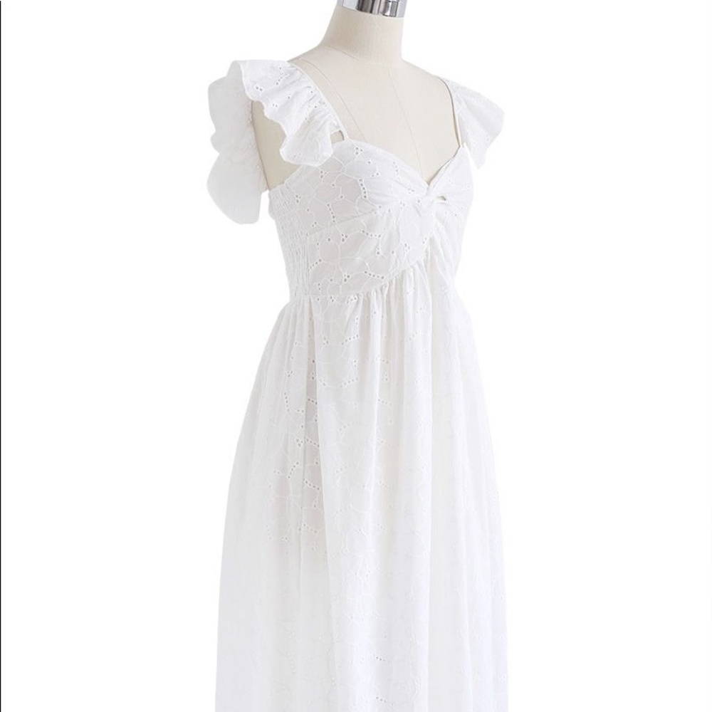 Sending Love Embroidered Eyelet Maxi Dress